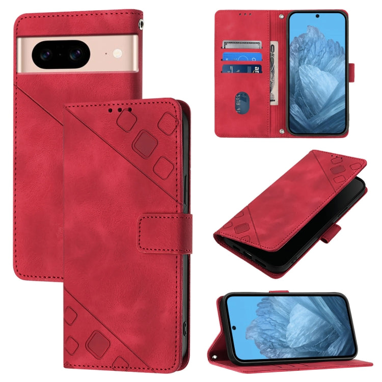 Skin-feel Embossed Leather Phone Case, For Google Pixel 11 Pro XL, For Google Pixel 11 Pro / 11, For Google Pixel 10 Pro XL 5G Global, For Google Pixel 10 5G Global, For Google Pixel 9a, For Google Pixel 9 Pro XL, For Google Pixel 9 / 9 Pro            ...
