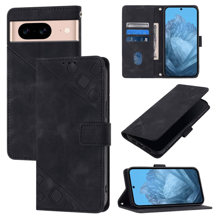 Skin-feel Embossed Leather Phone Case, For Google Pixel 11 Pro XL, For Google Pixel 11 Pro / 11, For Google Pixel 10 Pro XL 5G Global, For Google Pixel 10 5G Global, For Google Pixel 9a, For Google Pixel 9 Pro XL, For Google Pixel 9 / 9 Pro            ...