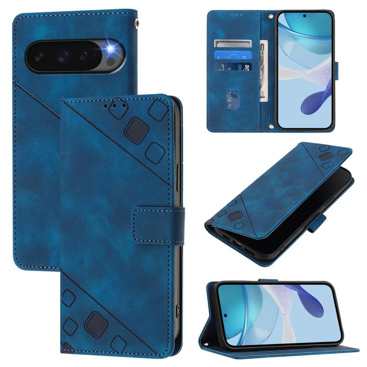 Skin-feel Embossed Leather Phone Case, For Google Pixel 11 Pro XL, For Google Pixel 11 Pro / 11, For Google Pixel 10 Pro XL 5G Global, For Google Pixel 10 5G Global, For Google Pixel 9a, For Google Pixel 9 Pro XL, For Google Pixel 9 / 9 Pro            ...