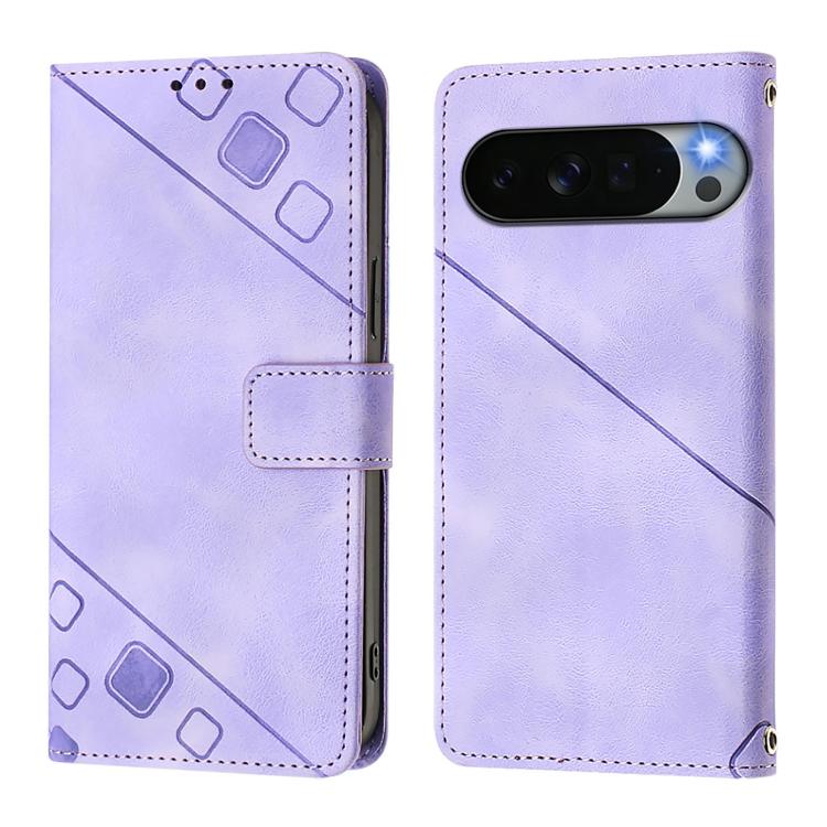 Skin-feel Embossed Leather Phone Case, For Google Pixel 11 Pro XL, For Google Pixel 11 Pro / 11, For Google Pixel 10 Pro XL 5G Global, For Google Pixel 10 5G Global, For Google Pixel 9a, For Google Pixel 9 Pro XL, For Google Pixel 9 / 9 Pro            ...