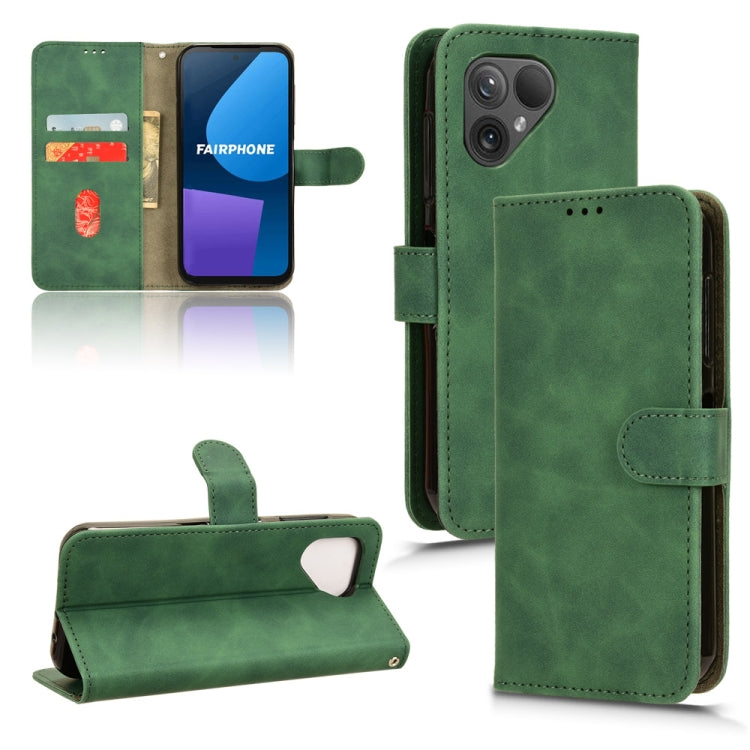Skin Feel Magnetic Flip Leather Phone Case, For Fairphone 6, For Fairphone 5