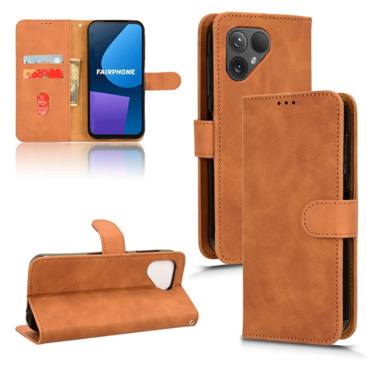 Skin Feel Magnetic Flip Leather Phone Case, For Fairphone 6, For Fairphone 5