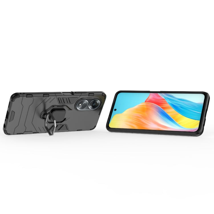 Shockproof PC + TPU Holder Phone Case, For OPPO A58 4G, For OPPO A38 4G, For OPPO A78 4G