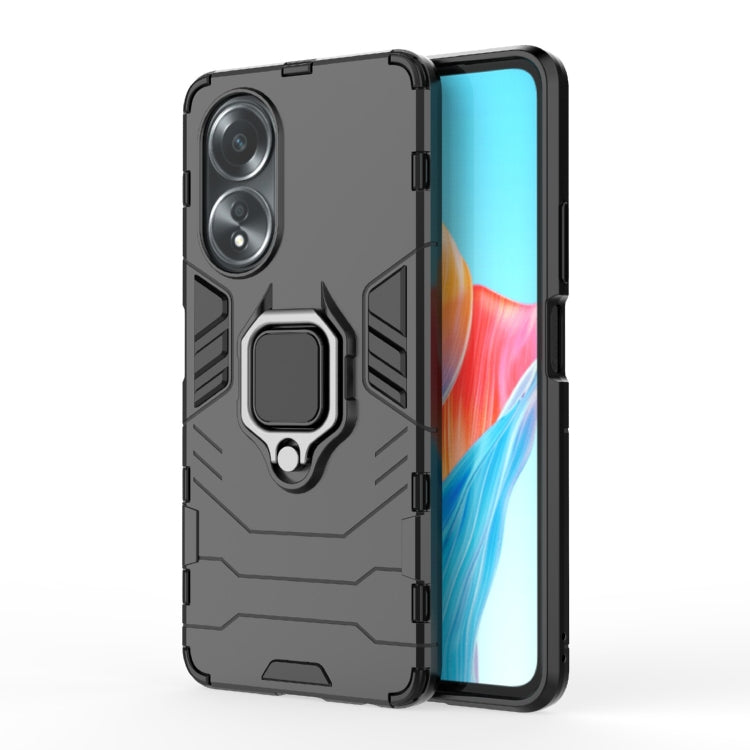 Shockproof PC + TPU Holder Phone Case, For OPPO A58 4G, For OPPO A38 4G, For OPPO A78 4G