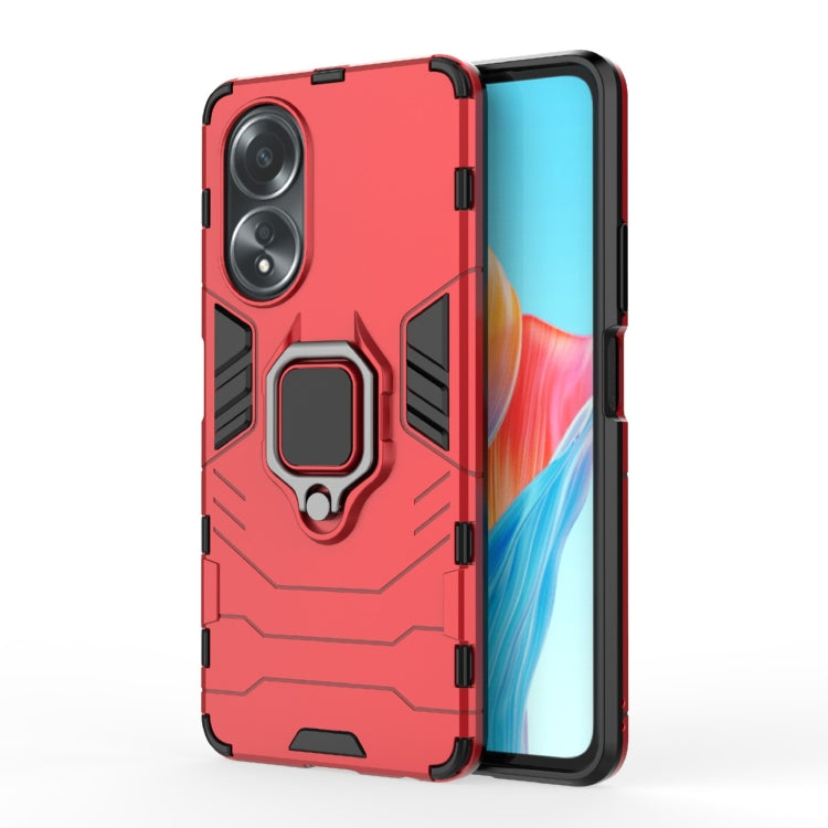 Shockproof PC + TPU Holder Phone Case, For OPPO A58 4G, For OPPO A38 4G, For OPPO A78 4G