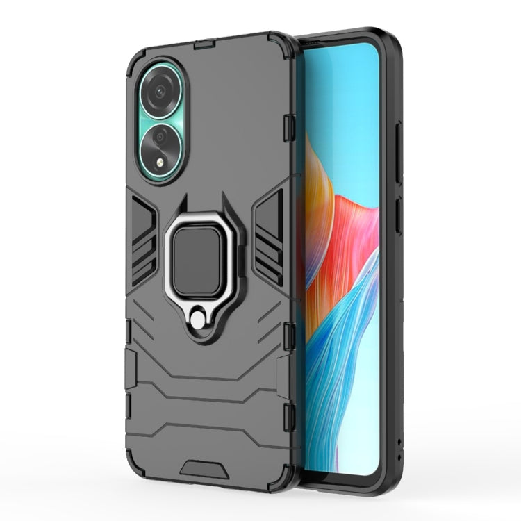 Shockproof PC + TPU Holder Phone Case, For OPPO A58 4G, For OPPO A38 4G, For OPPO A78 4G