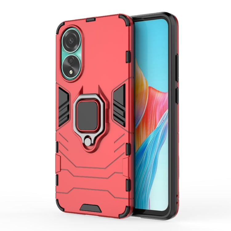 Shockproof PC + TPU Holder Phone Case, For OPPO A58 4G, For OPPO A38 4G, For OPPO A78 4G