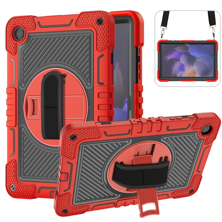 360 Degree Rotation PC Contrast Silicone Tablet Case, For Samsung Galaxy Tab A11+, For Samsung Galaxy Tab A11, For Samsung Galaxy Tab A9+, For Samsung Galaxy Tab A9, For Samsung Galaxy Tab S9, For Samsung Galaxy Tab S9+