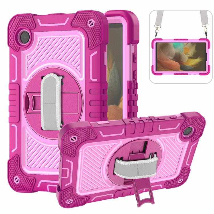 360 Degree Rotation PC Contrast Silicone Tablet Case, For Samsung Galaxy Tab A11+, For Samsung Galaxy Tab A11, For Samsung Galaxy Tab A9+, For Samsung Galaxy Tab A9, For Samsung Galaxy Tab S9, For Samsung Galaxy Tab S9+