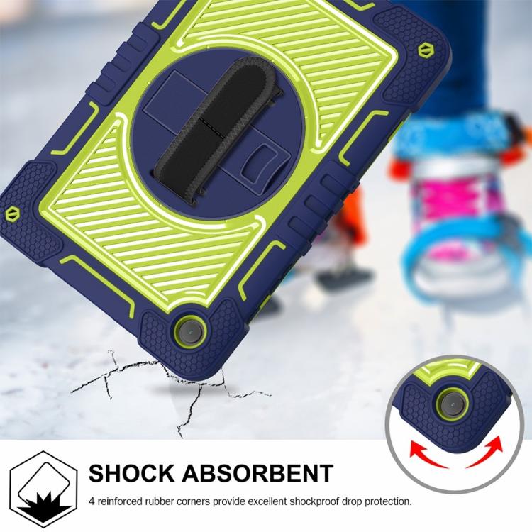 360 Degree Rotation PC Contrast Silicone Tablet Case, For Samsung Galaxy Tab A11+, For Samsung Galaxy Tab A11, For Samsung Galaxy Tab A9+, For Samsung Galaxy Tab A9, For Samsung Galaxy Tab S9, For Samsung Galaxy Tab S9+