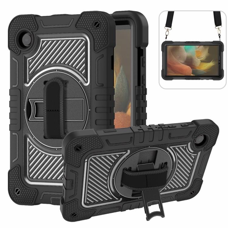 360 Degree Rotation PC Contrast Silicone Tablet Case, For Samsung Galaxy Tab A11+, For Samsung Galaxy Tab A11, For Samsung Galaxy Tab A9+, For Samsung Galaxy Tab A9, For Samsung Galaxy Tab S9, For Samsung Galaxy Tab S9+