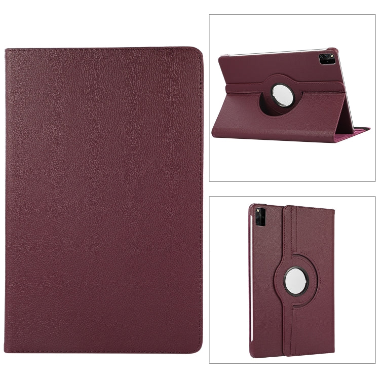 360 Degree Rotation Litchi Texture Leather Tablet Case, For Xiaomi Pad 7 Pro / Pad 7, For Xiaomi Redmi Pad Pro 12.1, For Xiaomi Pad 6S Pro 12.4, For Xiaomi Redmi Pad SE