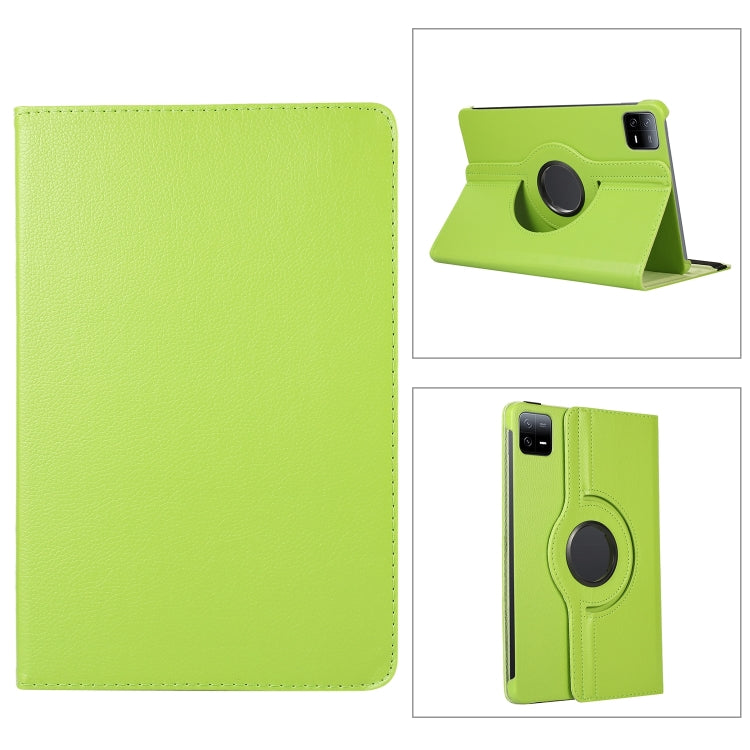 360 Degree Rotation Litchi Texture Leather Tablet Case, For Xiaomi Pad 7 Pro / Pad 7, For Xiaomi Redmi Pad Pro 12.1, For Xiaomi Pad 6S Pro 12.4, For Xiaomi Redmi Pad SE