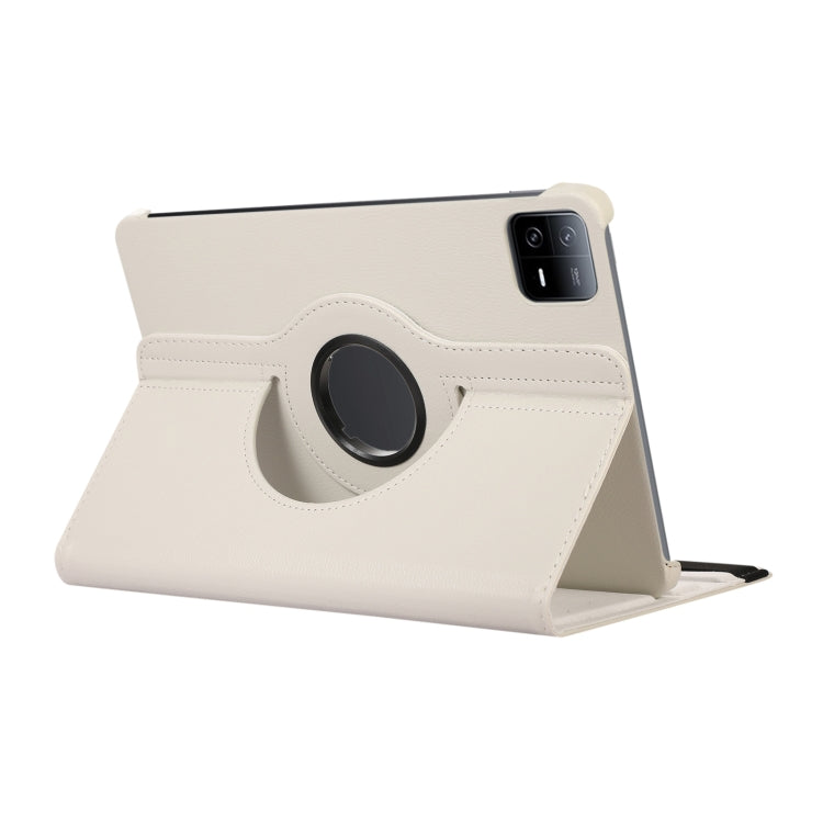 360 Degree Rotation Litchi Texture Leather Tablet Case, For Xiaomi Pad 7 Pro / Pad 7, For Xiaomi Redmi Pad Pro 12.1, For Xiaomi Pad 6S Pro 12.4, For Xiaomi Redmi Pad SE