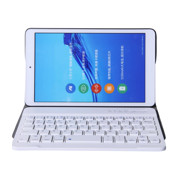 A0T8 For Huawei MatePad T8 8 inch ABS Ultra-thin Detachable Bluetooth Keyboard Leather Case with Bracket