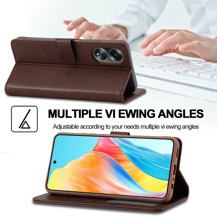 LC.IMEEKE Calf Texture Horizontal Flip Leather Case, For OPPO A58 4G / A98 5G / F23 5G, For OPPO A78 4G