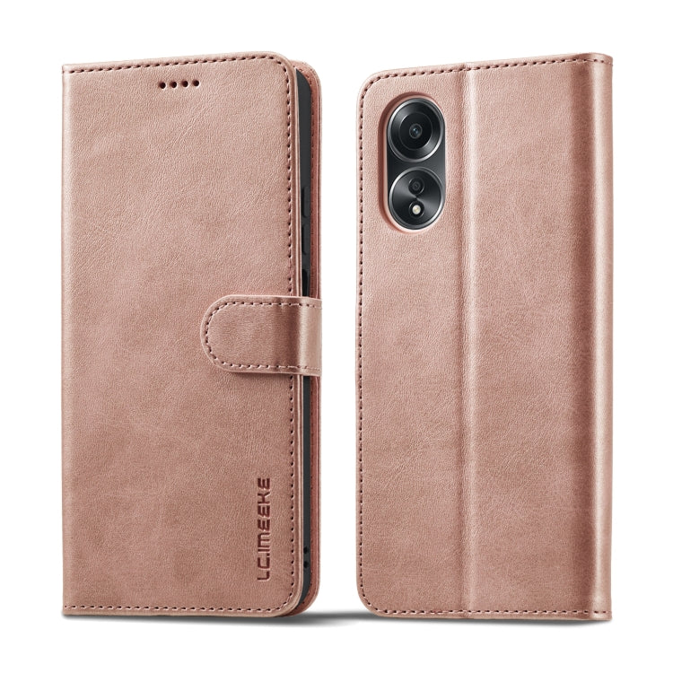 LC.IMEEKE Calf Texture Horizontal Flip Leather Case, For OPPO A58 4G / A98 5G / F23 5G, For OPPO A78 4G