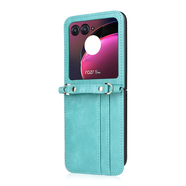 Crossbody Card Slot Leather Phone Case, For Motorola Razr 40 Ultra