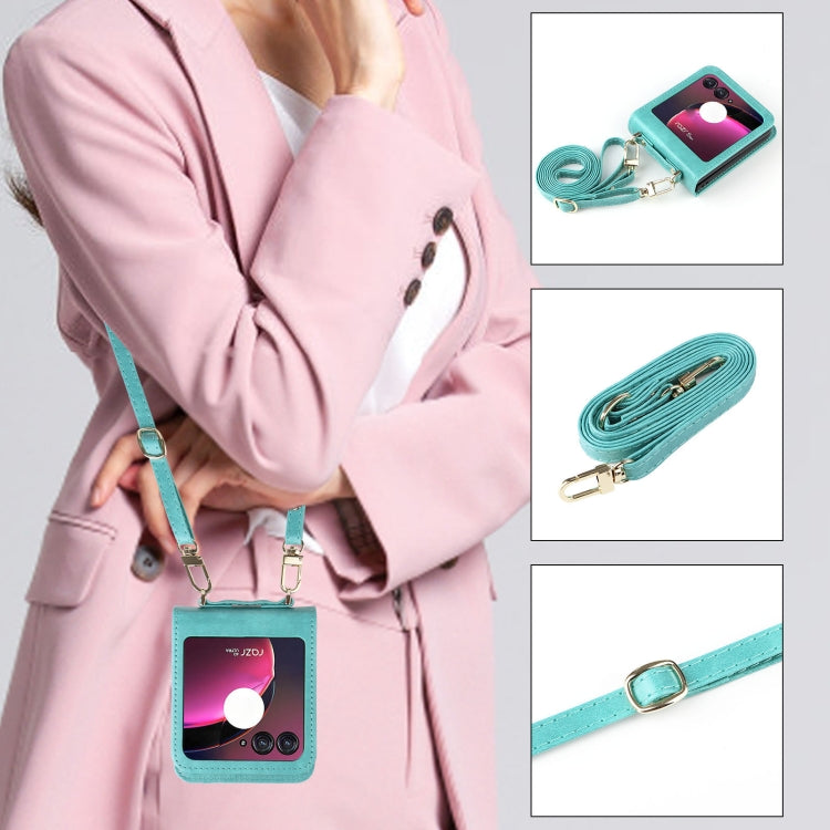 Crossbody Card Slot Leather Phone Case, For Motorola Razr 40 Ultra
