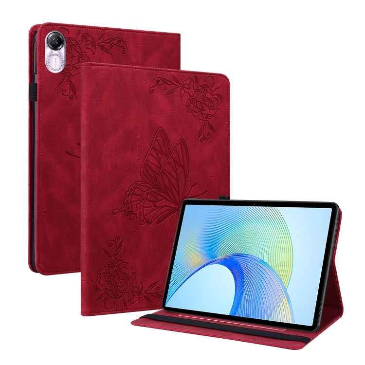 Butterfly Flower Embossed Leather Tablet Case, For Honor Pad 9 12.1, For Honor Pad X8 Pro/X9