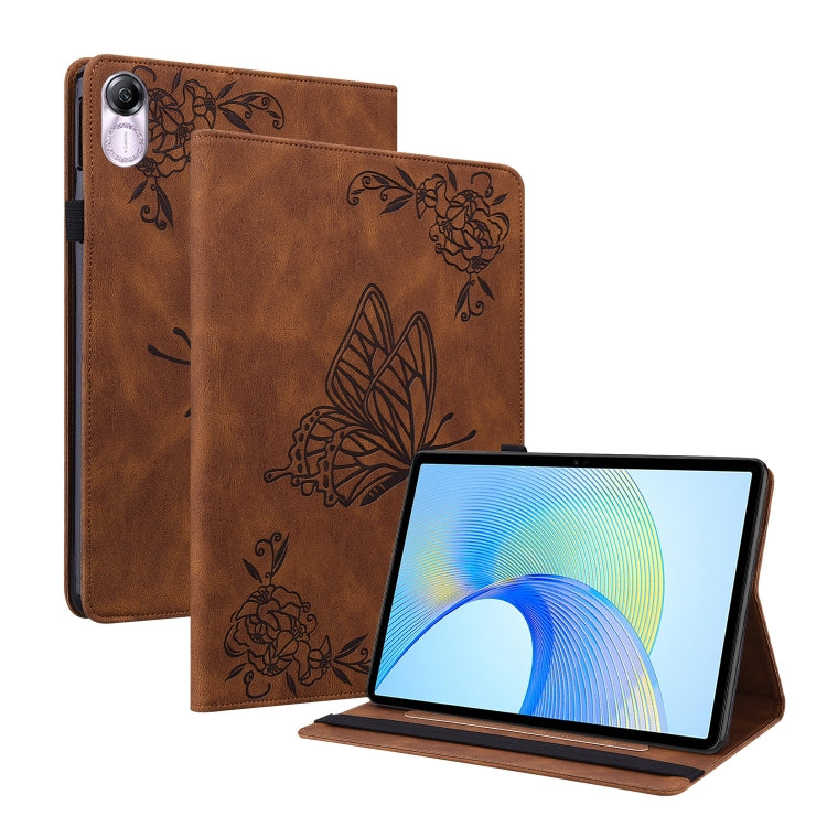 Butterfly Flower Embossed Leather Tablet Case, For Honor Pad 9 12.1, For Honor Pad X8 Pro/X9