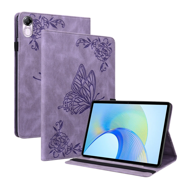 Butterfly Flower Embossed Leather Tablet Case, For Honor Pad 9 12.1, For Honor Pad X8 Pro/X9