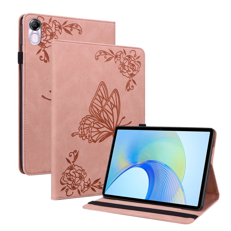 Butterfly Flower Embossed Leather Tablet Case, For Honor Pad 9 12.1, For Honor Pad X8 Pro/X9