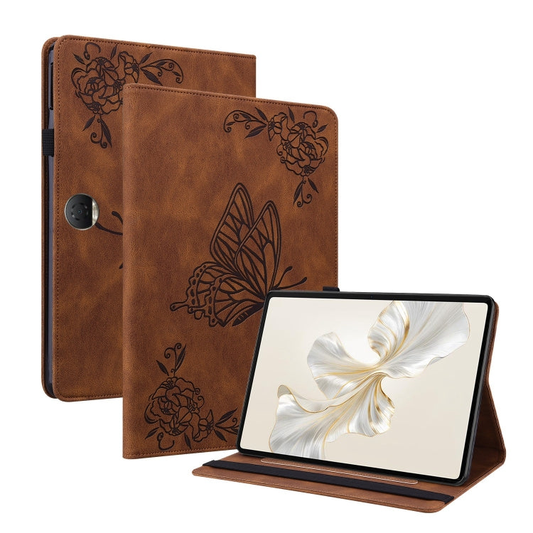 Butterfly Flower Embossed Leather Tablet Case, For Honor Pad 9 12.1, For Honor Pad X8 Pro/X9