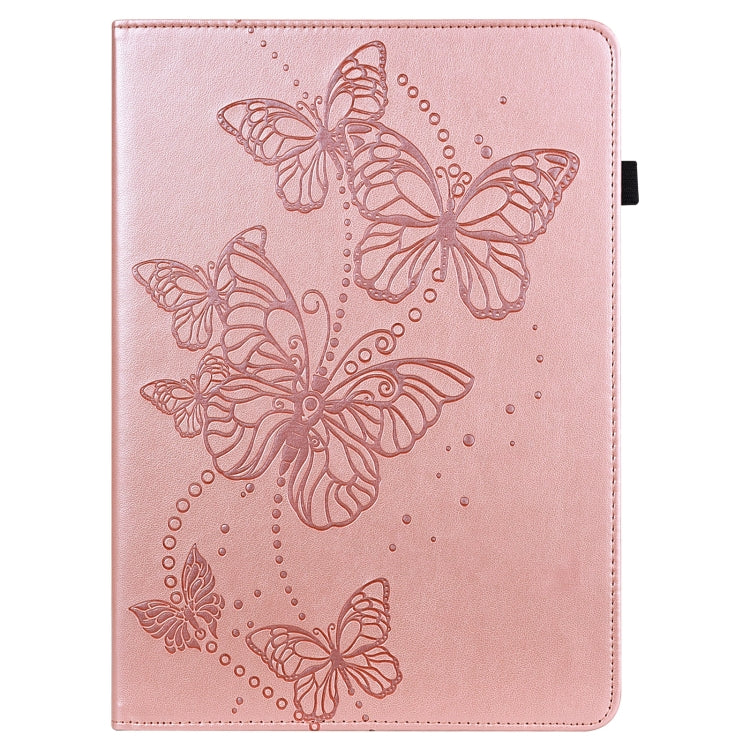 Embossed Butterfly Pattern Horizontal Flip Leather Tablet Case, For Xiaomi Redmi Pad SE