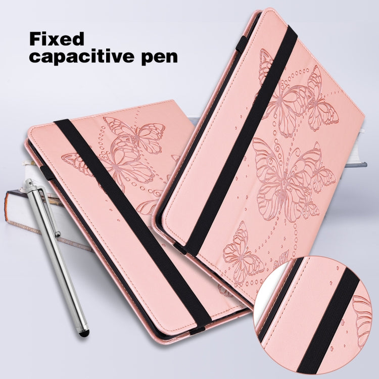 Embossed Butterfly Pattern Horizontal Flip Leather Tablet Case, For Xiaomi Redmi Pad SE
