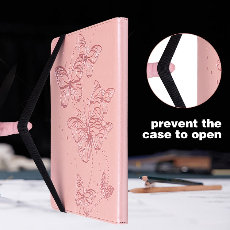 Embossed Butterfly Pattern Horizontal Flip Leather Tablet Case, For Xiaomi Redmi Pad SE