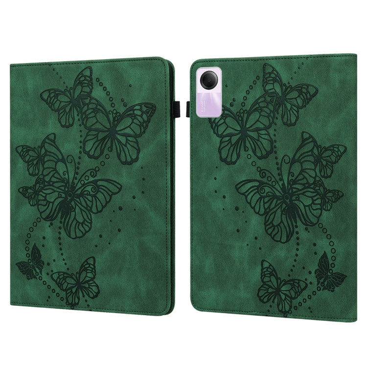 Embossed Butterfly Pattern Horizontal Flip Leather Tablet Case, For Xiaomi Redmi Pad SE