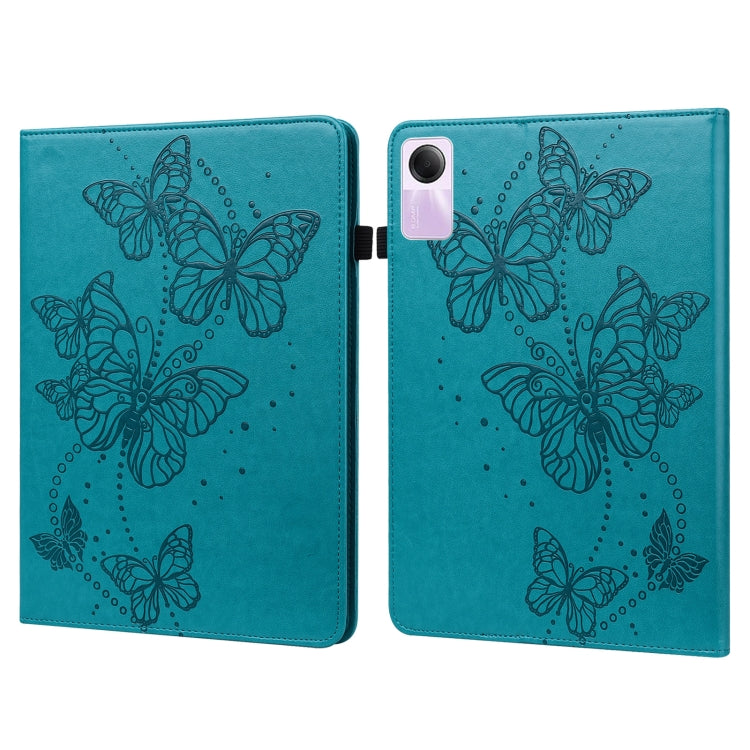 Embossed Butterfly Pattern Horizontal Flip Leather Tablet Case, For Xiaomi Redmi Pad SE