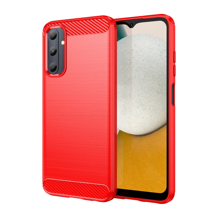 Brushed Texture Carbon Fiber TPU Phone Case, For Samsung Galaxy XCover 7 Pro, For Samsung Galaxy M55, For Samsung Galaxy M14 4G, For Samsung Galaxy M15, For Samsung Galaxy F15, For Samsung Galaxy M44 5G, For Samsung Galaxy A15 5G, For Samsung Galaxy A5...