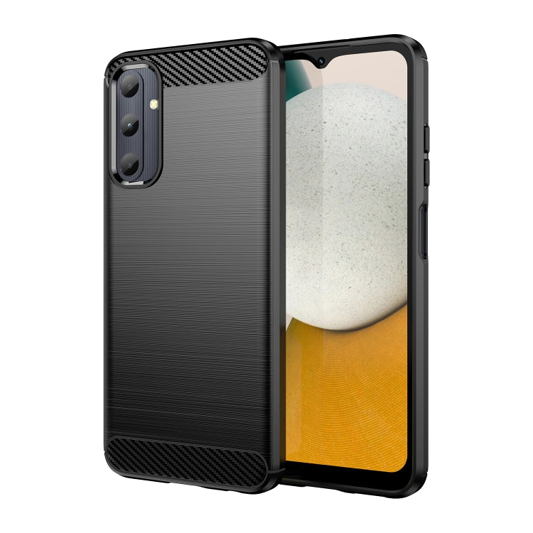 Brushed Texture Carbon Fiber TPU Phone Case, For Samsung Galaxy XCover 7 Pro, For Samsung Galaxy M55, For Samsung Galaxy M14 4G, For Samsung Galaxy M15, For Samsung Galaxy F15, For Samsung Galaxy M44 5G, For Samsung Galaxy A15 5G, For Samsung Galaxy A5...