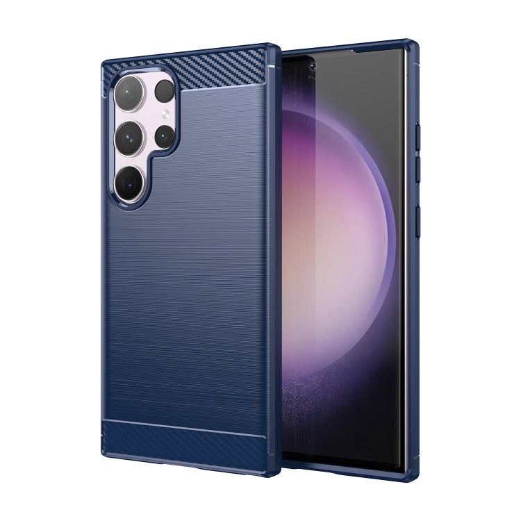 Brushed Texture Carbon Fiber TPU Phone Case, For Samsung Galaxy XCover 7 Pro, For Samsung Galaxy M55, For Samsung Galaxy M14 4G, For Samsung Galaxy M15, For Samsung Galaxy F15, For Samsung Galaxy M44 5G, For Samsung Galaxy A15 5G, For Samsung Galaxy A5...