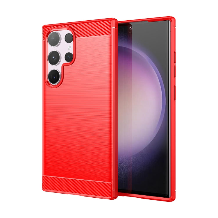 Brushed Texture Carbon Fiber TPU Phone Case, For Samsung Galaxy XCover 7 Pro, For Samsung Galaxy M55, For Samsung Galaxy M14 4G, For Samsung Galaxy M15, For Samsung Galaxy F15, For Samsung Galaxy M44 5G, For Samsung Galaxy A15 5G, For Samsung Galaxy A5...