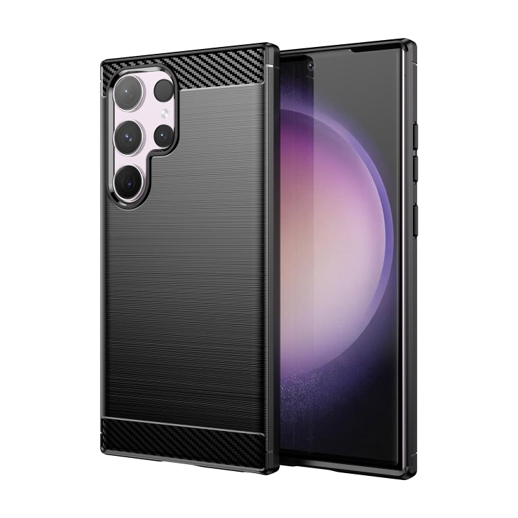 Brushed Texture Carbon Fiber TPU Phone Case, For Samsung Galaxy XCover 7 Pro, For Samsung Galaxy M55, For Samsung Galaxy M14 4G, For Samsung Galaxy M15, For Samsung Galaxy F15, For Samsung Galaxy M44 5G, For Samsung Galaxy A15 5G, For Samsung Galaxy A5...