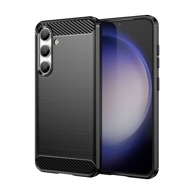 Brushed Texture Carbon Fiber TPU Phone Case, For Samsung Galaxy XCover 7 Pro, For Samsung Galaxy M55, For Samsung Galaxy M14 4G, For Samsung Galaxy M15, For Samsung Galaxy F15, For Samsung Galaxy M44 5G, For Samsung Galaxy A15 5G, For Samsung Galaxy A5...