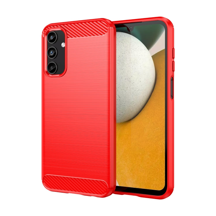 Brushed Texture Carbon Fiber TPU Phone Case, For Samsung Galaxy XCover 7 Pro, For Samsung Galaxy M55, For Samsung Galaxy M14 4G, For Samsung Galaxy M15, For Samsung Galaxy F15, For Samsung Galaxy M44 5G, For Samsung Galaxy A15 5G, For Samsung Galaxy A5...