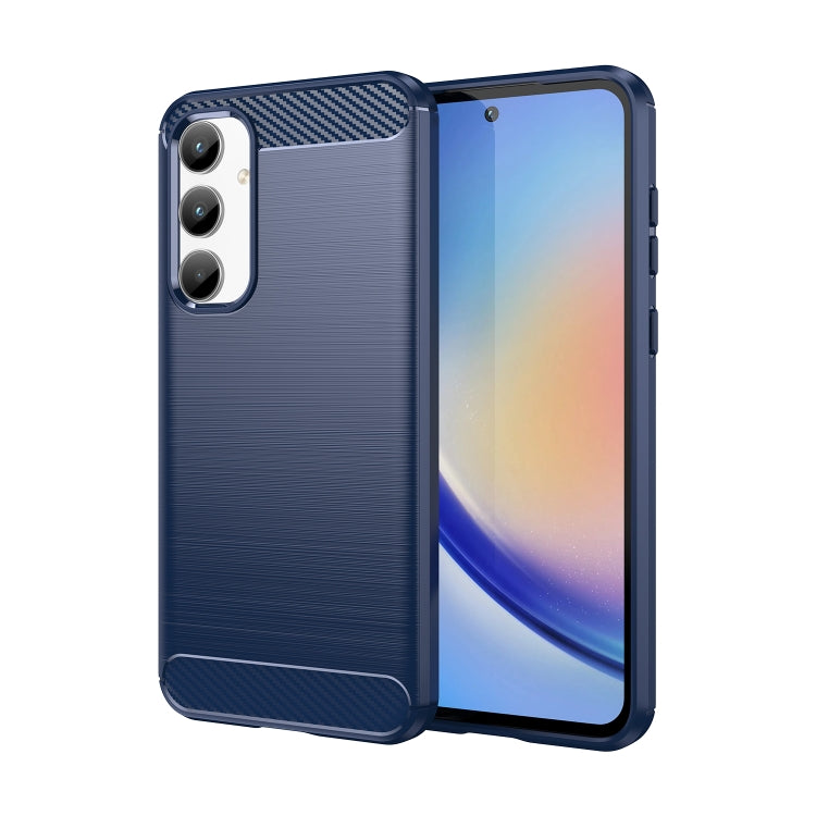 Brushed Texture Carbon Fiber TPU Phone Case, For Samsung Galaxy XCover 7 Pro, For Samsung Galaxy M55, For Samsung Galaxy M14 4G, For Samsung Galaxy M15, For Samsung Galaxy F15, For Samsung Galaxy M44 5G, For Samsung Galaxy A15 5G, For Samsung Galaxy A5...