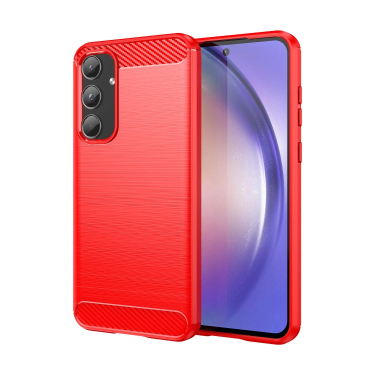 Brushed Texture Carbon Fiber TPU Phone Case, For Samsung Galaxy XCover 7 Pro, For Samsung Galaxy M55, For Samsung Galaxy M14 4G, For Samsung Galaxy M15, For Samsung Galaxy F15, For Samsung Galaxy M44 5G, For Samsung Galaxy A15 5G, For Samsung Galaxy A5...