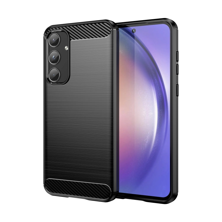 Brushed Texture Carbon Fiber TPU Phone Case, For Samsung Galaxy XCover 7 Pro, For Samsung Galaxy M55, For Samsung Galaxy M14 4G, For Samsung Galaxy M15, For Samsung Galaxy F15, For Samsung Galaxy M44 5G, For Samsung Galaxy A15 5G, For Samsung Galaxy A5...