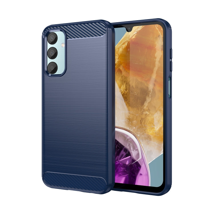 Brushed Texture Carbon Fiber TPU Phone Case, For Samsung Galaxy XCover 7 Pro, For Samsung Galaxy M55, For Samsung Galaxy M14 4G, For Samsung Galaxy M15, For Samsung Galaxy F15, For Samsung Galaxy M44 5G, For Samsung Galaxy A15 5G, For Samsung Galaxy A5...