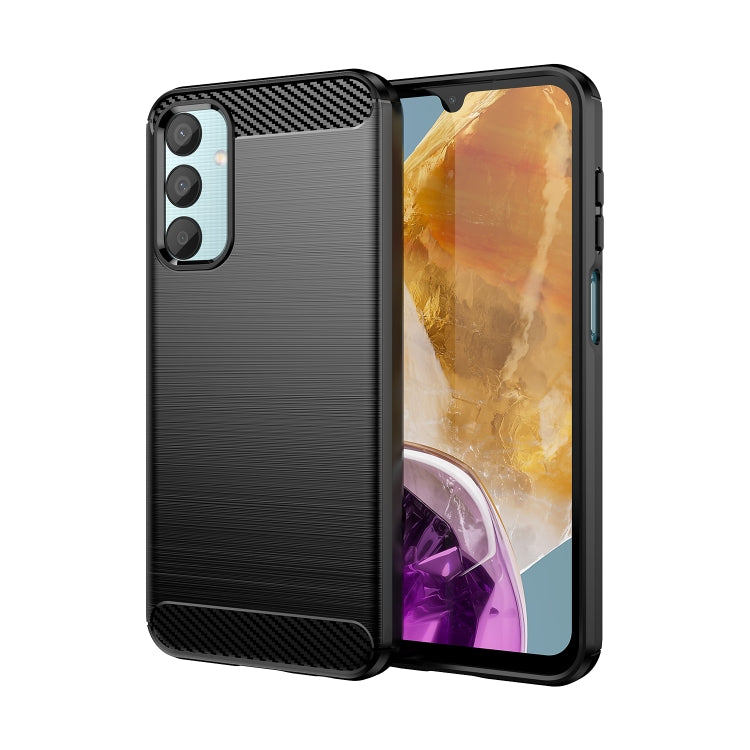 Brushed Texture Carbon Fiber TPU Phone Case, For Samsung Galaxy XCover 7 Pro, For Samsung Galaxy M55, For Samsung Galaxy M14 4G, For Samsung Galaxy M15, For Samsung Galaxy F15, For Samsung Galaxy M44 5G, For Samsung Galaxy A15 5G, For Samsung Galaxy A5...