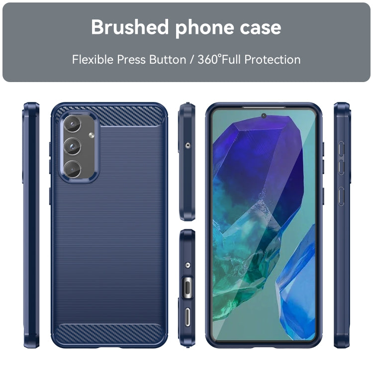 Brushed Texture Carbon Fiber TPU Phone Case, For Samsung Galaxy XCover 7 Pro, For Samsung Galaxy M55, For Samsung Galaxy M14 4G, For Samsung Galaxy M15, For Samsung Galaxy F15, For Samsung Galaxy M44 5G, For Samsung Galaxy A15 5G, For Samsung Galaxy A5...