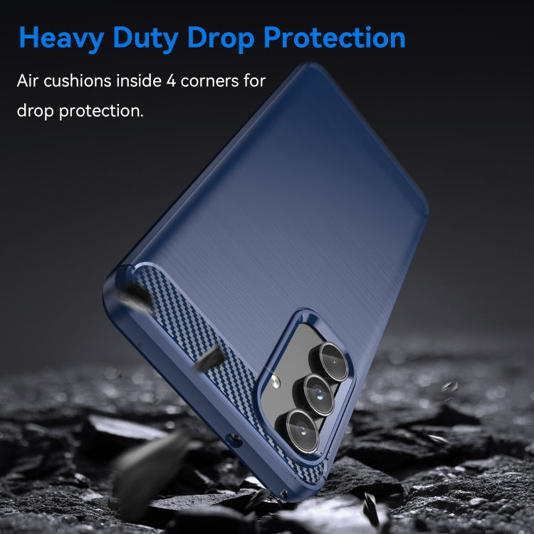 Brushed Texture Carbon Fiber TPU Phone Case, For Samsung Galaxy XCover 7 Pro, For Samsung Galaxy M55, For Samsung Galaxy M14 4G, For Samsung Galaxy M15, For Samsung Galaxy F15, For Samsung Galaxy M44 5G, For Samsung Galaxy A15 5G, For Samsung Galaxy A5...