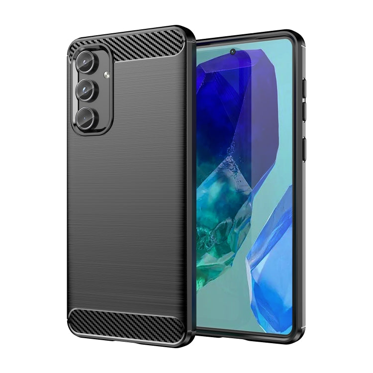 Brushed Texture Carbon Fiber TPU Phone Case, For Samsung Galaxy XCover 7 Pro, For Samsung Galaxy M55, For Samsung Galaxy M14 4G, For Samsung Galaxy M15, For Samsung Galaxy F15, For Samsung Galaxy M44 5G, For Samsung Galaxy A15 5G, For Samsung Galaxy A5...