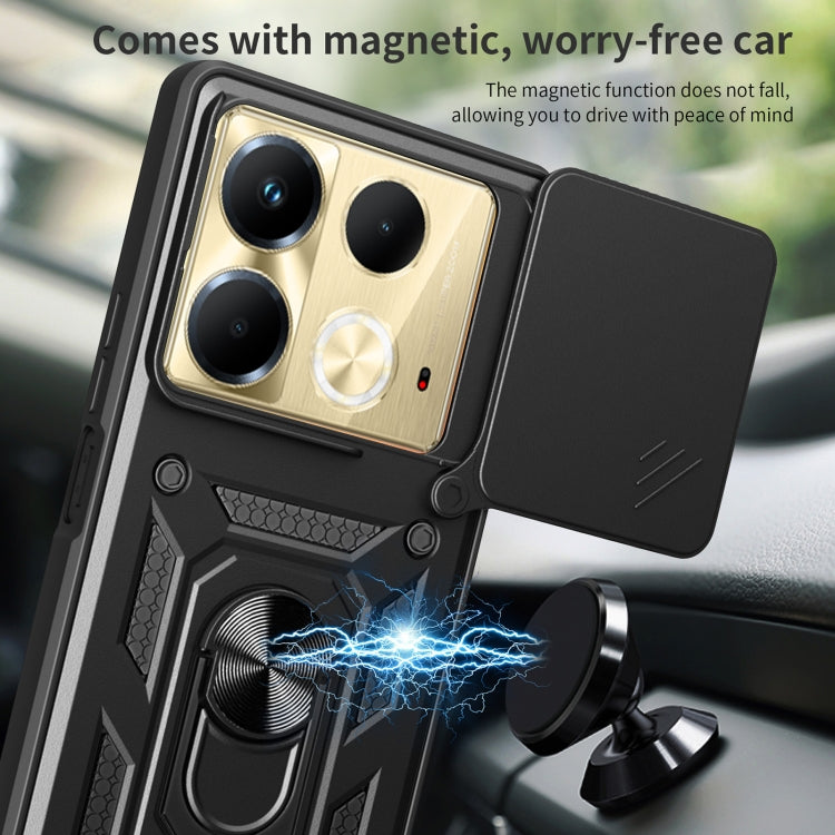 Sliding Camera Cover Design TPU+PC Phone Case, For Infinix Note 40 4G, For Infinix Hot 40 / 40 Pro 4G, For Infinix Hot 40i / Smart 8, For Infinix Note 30 5G, For Infinix Note 30 VIP, For Infinix Hot 30