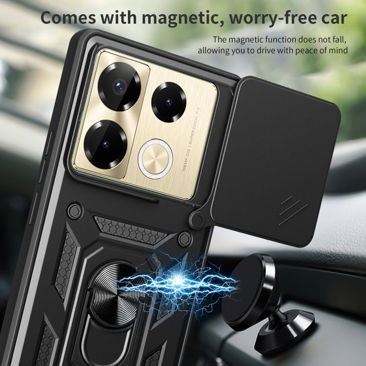Sliding Camera Cover Design TPU+PC Phone Case, For Infinix Note 40 Pro/40 Pro+ 5G, For Infinix Note 40 4G, For Infinix Hot 40 / 40 Pro 4G, For Infinix Hot 40i / Smart 8, For Infinix Note 30 5G, For Infinix Note 30 VIP, For Infinix Hot 30